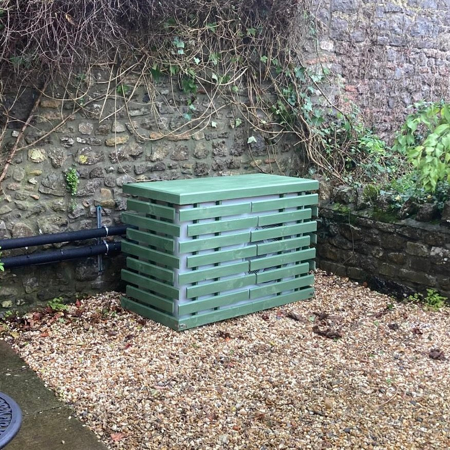 Custom Heat Pump Cover in Olive Green