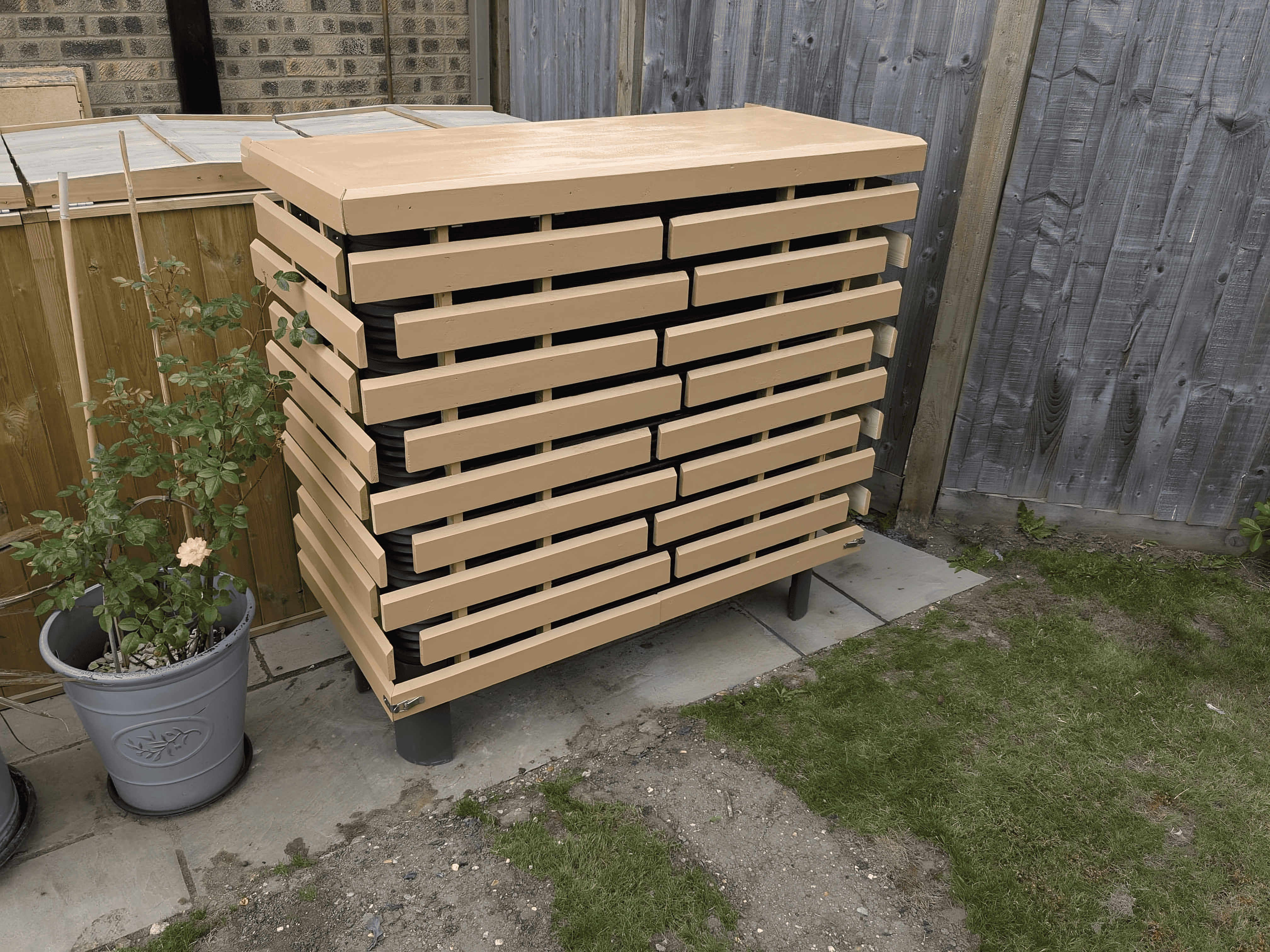 Custom heat pump cover